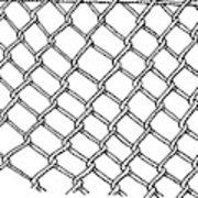 180x180 wire mesh fence drawing metal print - Wire Mesh Drawing