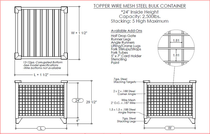 738x471 corrugated mesh - Wire Mesh Drawing
