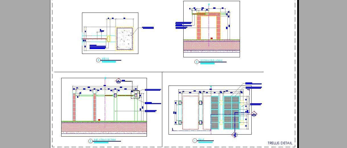 1219x519 autocad - Wire Mesh Drawing