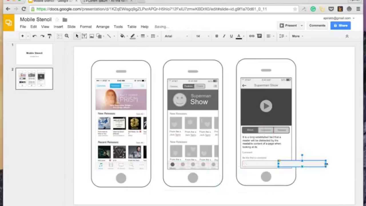 1280x720 draw wireframe with google docs - Wireframe Drawing