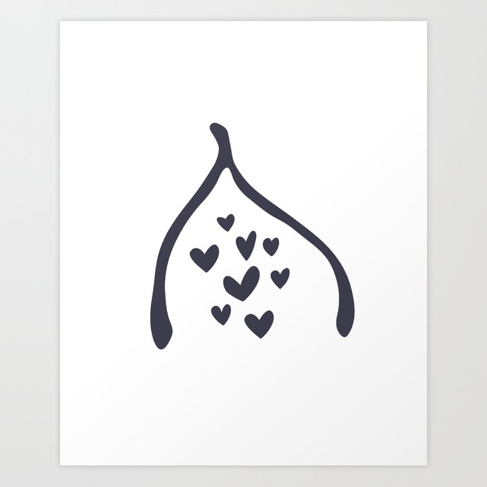 700x700 Wishbone Of Love - Wishbone Drawing