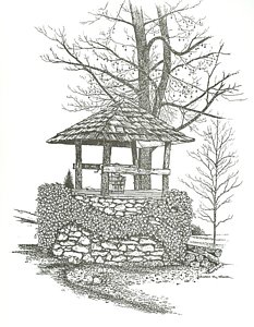 233x300 Wishing Well Drawing - Wishing Well Drawing
