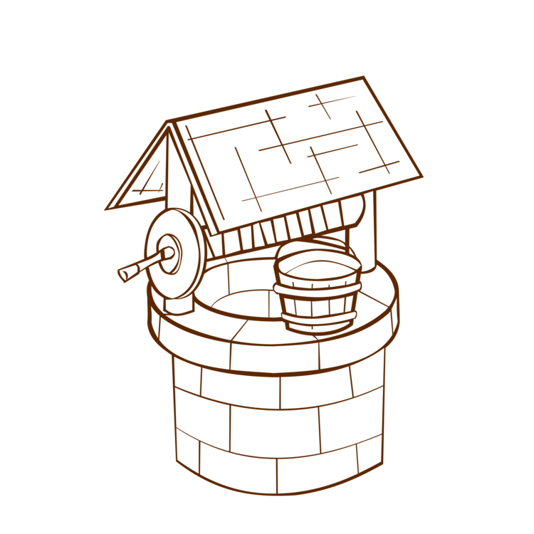 750x750 Wishing Well Water Well Drawing Map Cc0 - Wishing Well Drawing