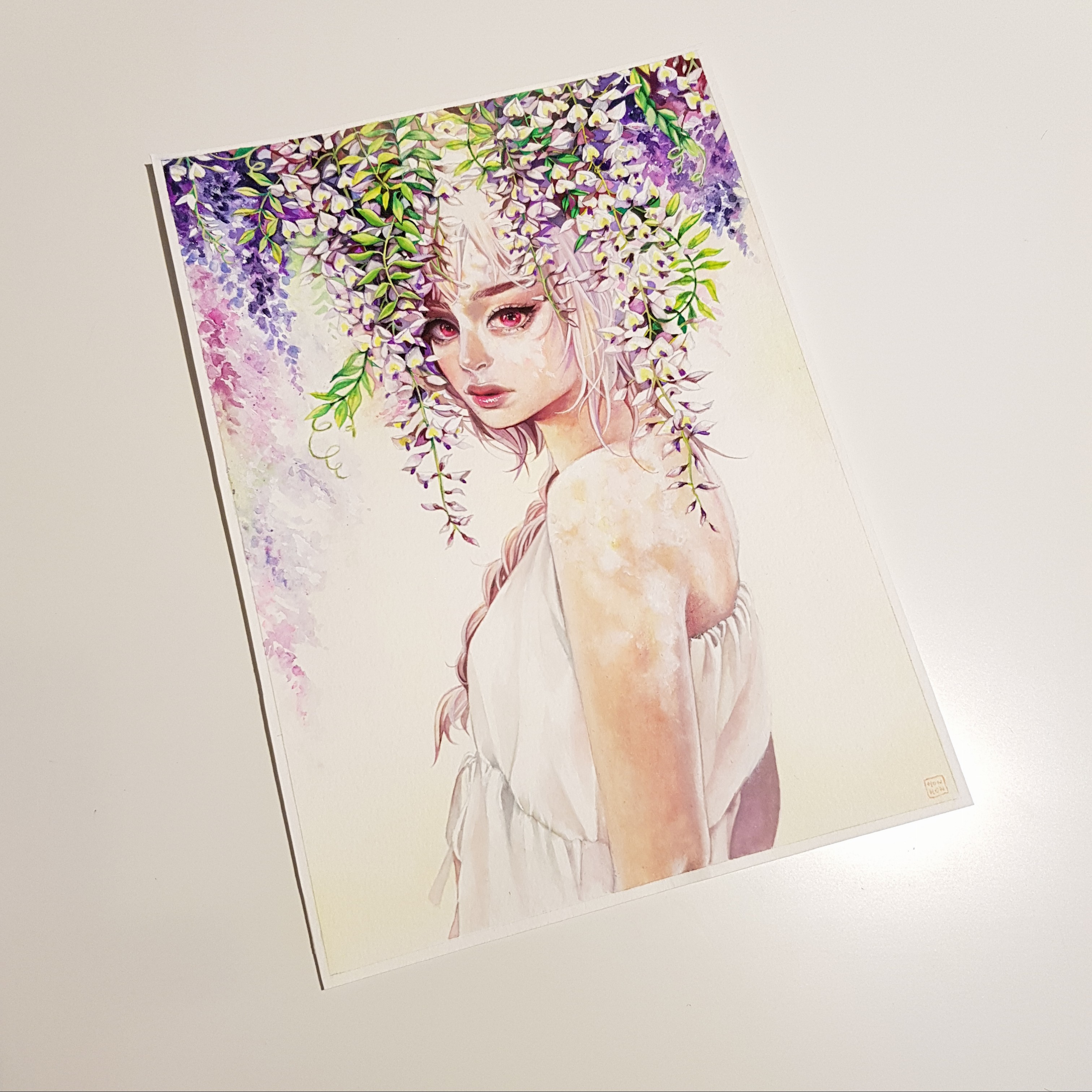 3024x3024 Original Drawing Wisteria - Wisteria Drawing