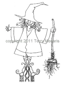 252x326 witch broom burn out - Witch Broom Drawing