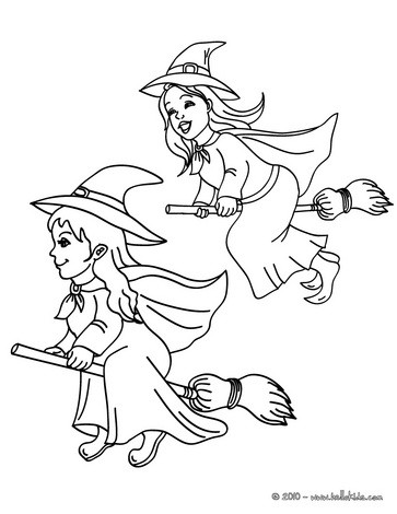 363x470 broom coloring pages, drawing for kids, free online games - Witch Broom Drawing
