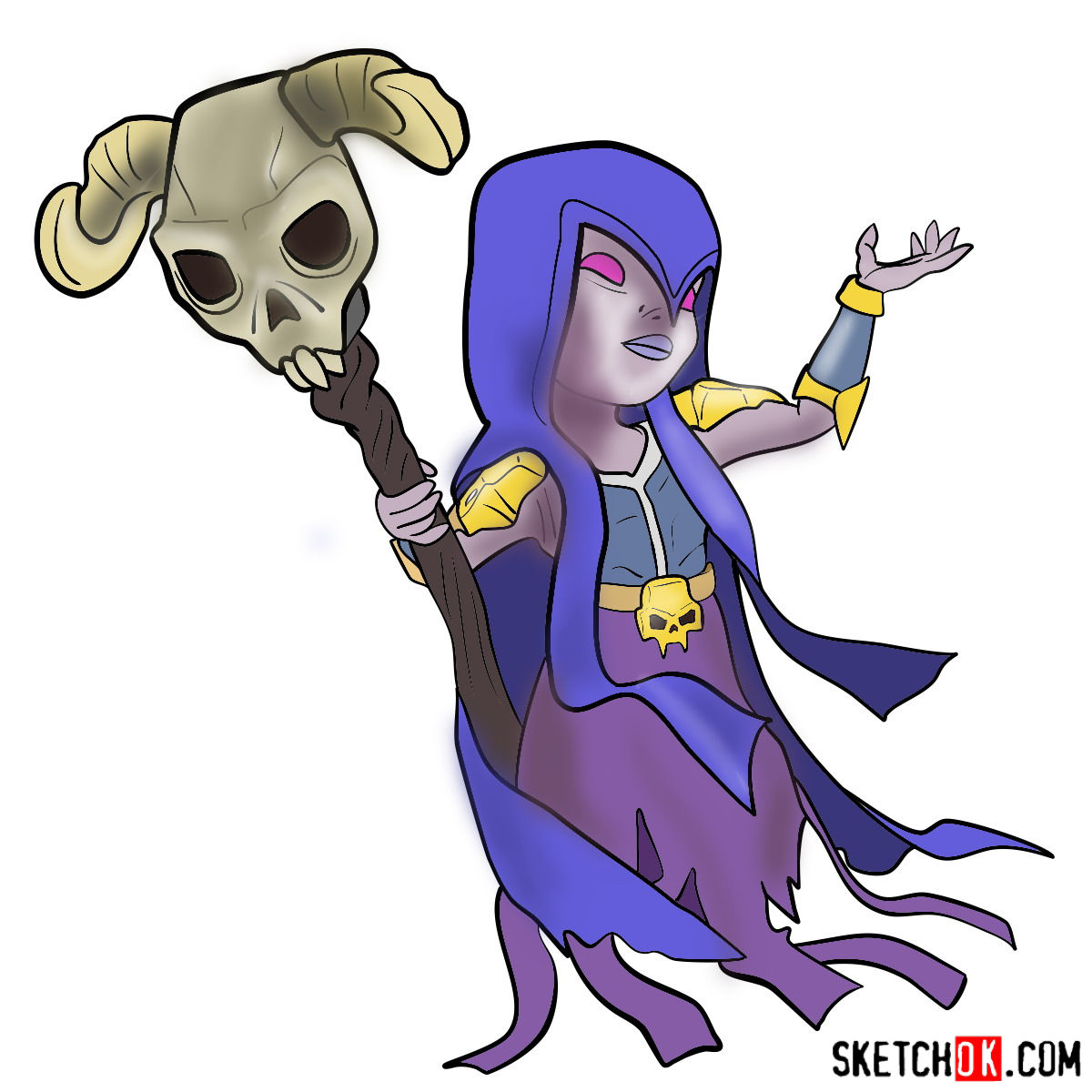 1200x1200 How To Draw Witch - Witch Drawing