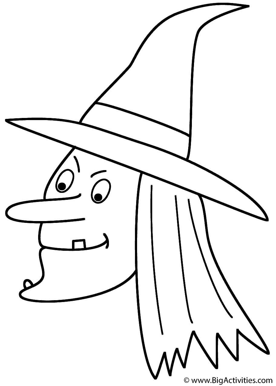 912x1273 Witch Drawing Free Download - Witch Face Drawing
