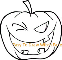 200x194 easy to draw witch face easy halloween crafts for kids easy crafts - Witch Face Drawing