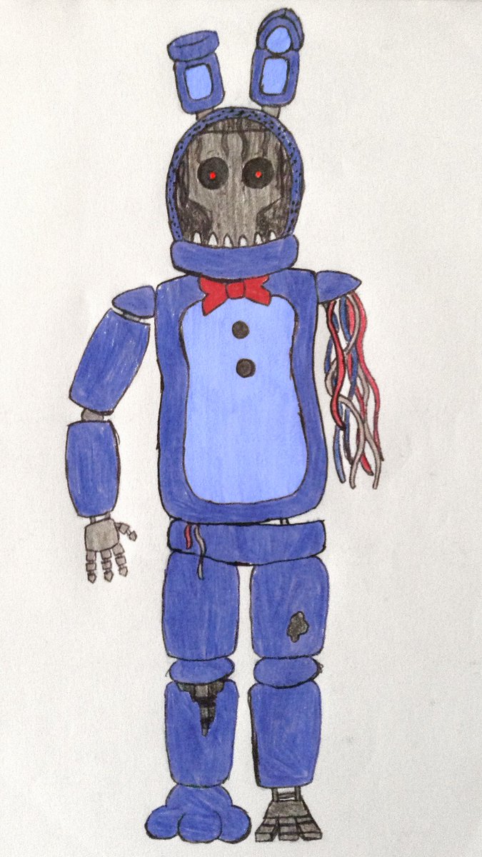 675x1200 a drawing of withered bonnie i made a couple years ago - Withered Bonn...