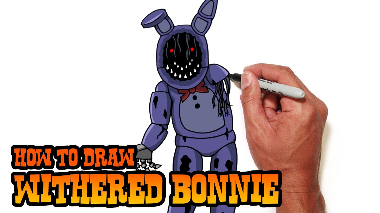 1280x720 how to draw withered bonnie five nights - Withered Bonnie Drawing