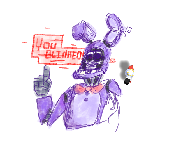 597x540 pixilart - Withered Bonnie Drawing