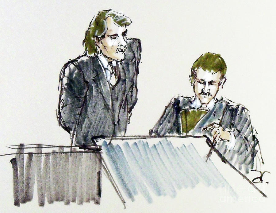 900x697 lawyer and witness drawing - Witness Drawing