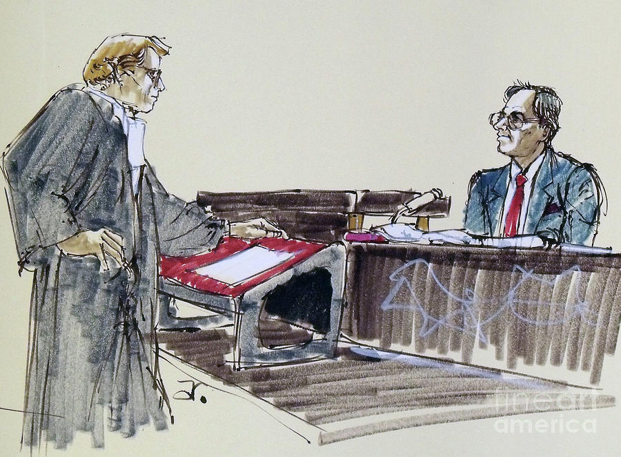 900x662 lawyer questioning witness drawing - Witness Drawing