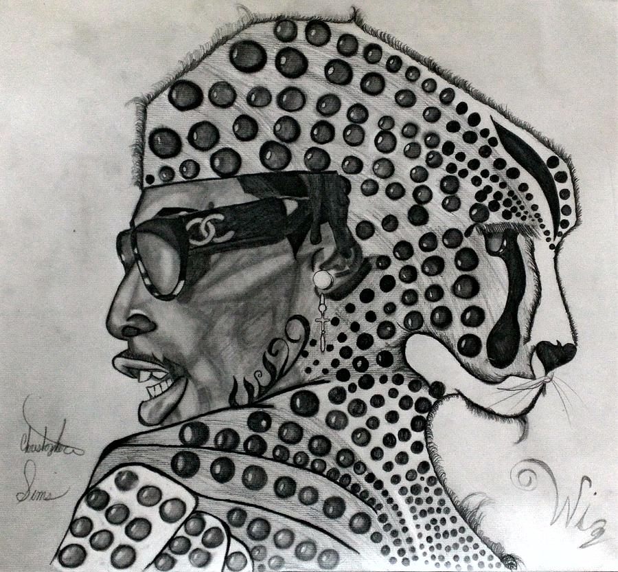 900x832 Wiz Khalifa Cheetah Drawing - Wiz Khalifa Drawing