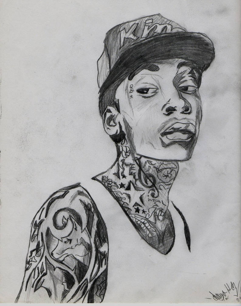 793x1008 Wiz Khalifa Drawing - Wiz Khalifa Drawing
