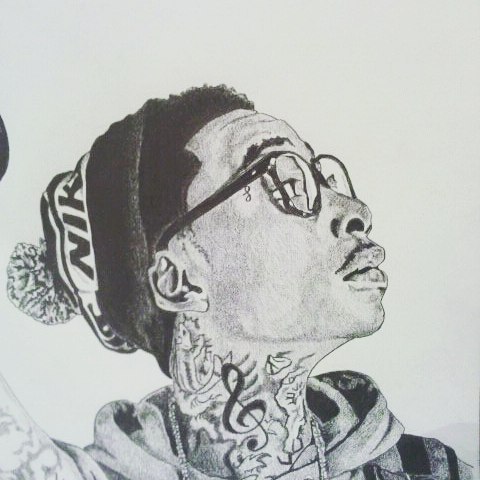 480x480 Wiz Khalifa Drawing Pic Drawing Skill - Wiz Khalifa Drawing