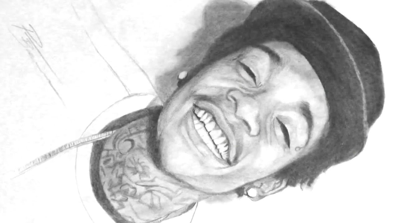 1280x720 Wiz Khalifa Drawing Time Lapse - Wiz Khalifa Drawing
