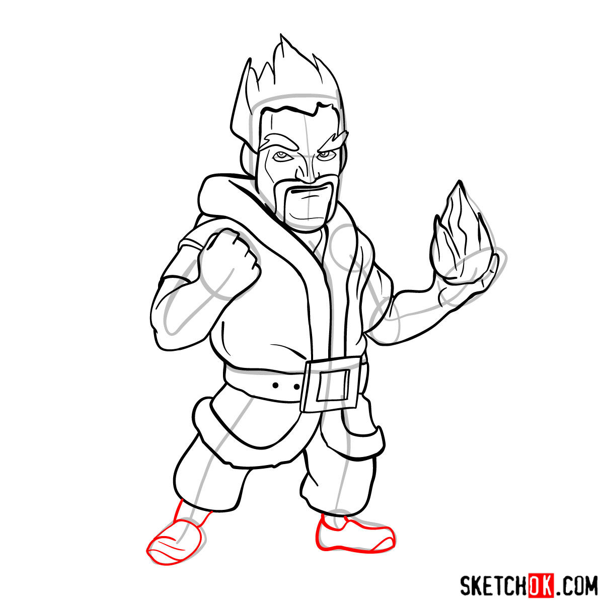 1200x1200 how to draw ice wizard from clash of clans - Wizard Drawing