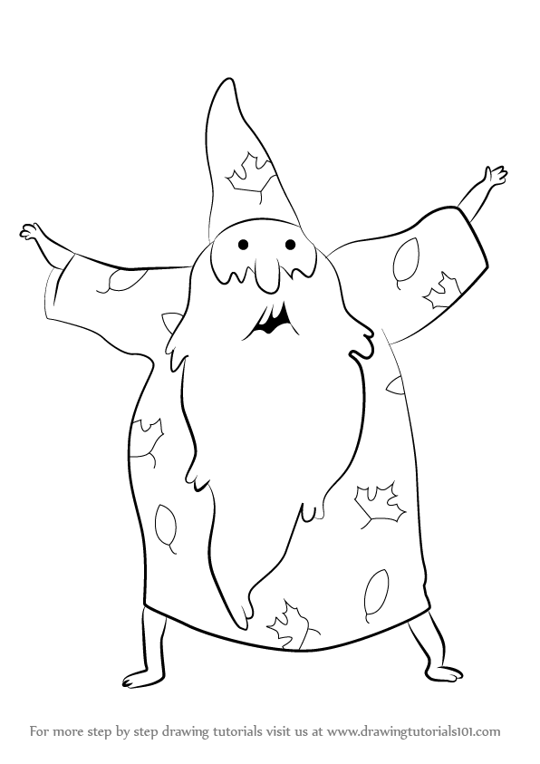 596x843 learn how to draw forest wizard from adventure time - Wizard Drawing