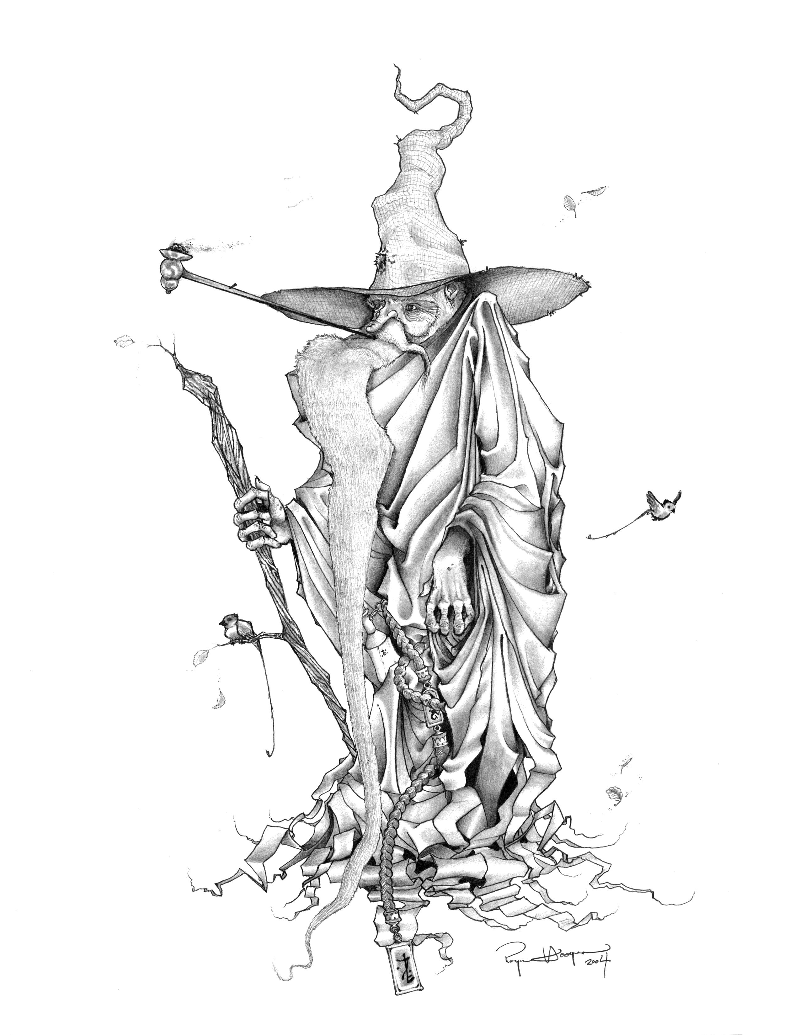 2550x3300 wizard art - Wizard Drawing