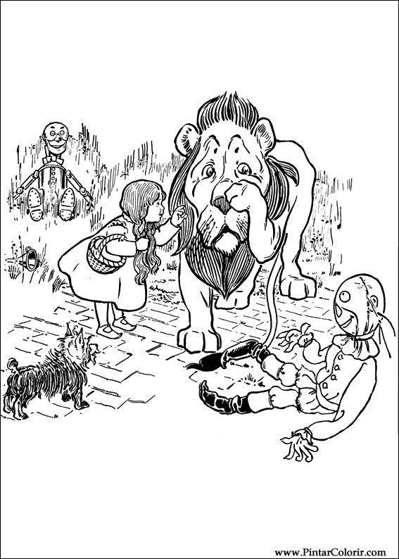 567x794 drawings to paint colour wizard of oz - Wizard Drawings