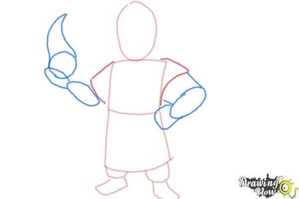 600x400 how to draw clash of clans wizard - Wizard Drawings