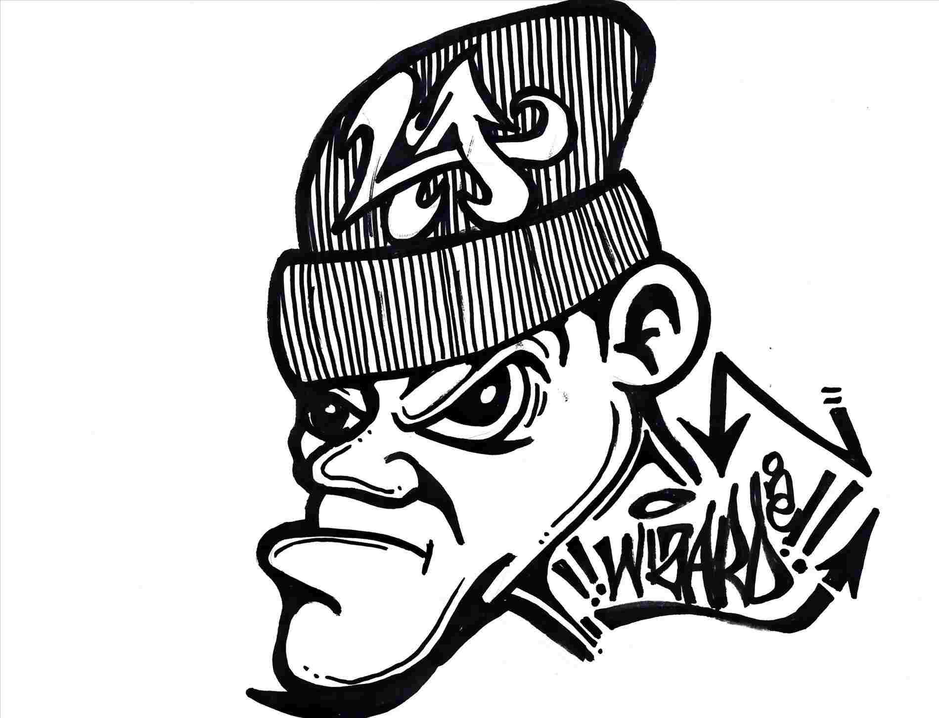 1899x1453 graffiti monster graffiti wizard simple monster wizard - Wizard Drawings