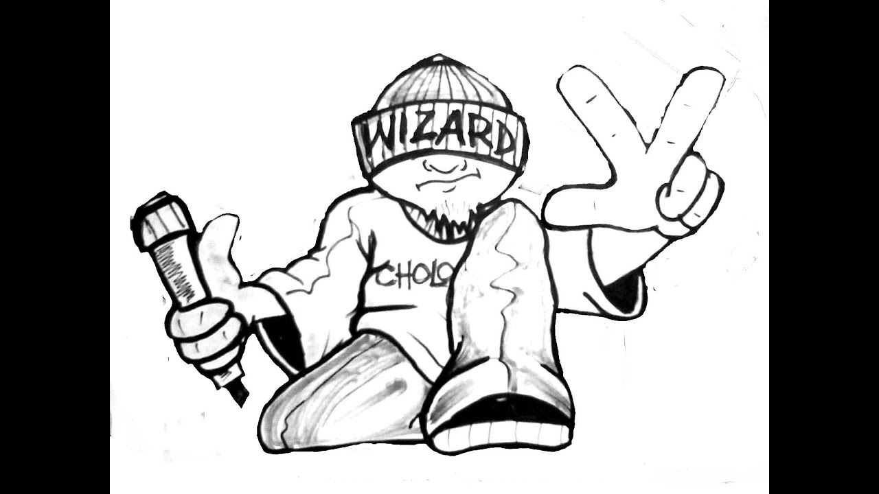 1280x720 drawing a cholo character - Wizard Drawings