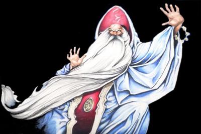 400x267 drawing of wizard - Wizard Drawings