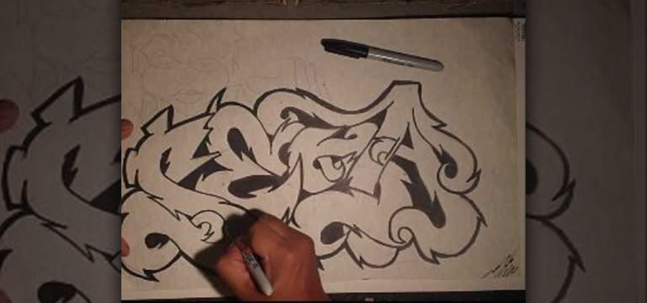 1280x600 how to draw the word sesa graffiti tag style with wizard - Wizard Drawings Graffiti