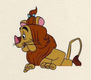 300x264 off to see the wizard oz animation drawing cel cowardly lion - Wizard Of Oz Drawings