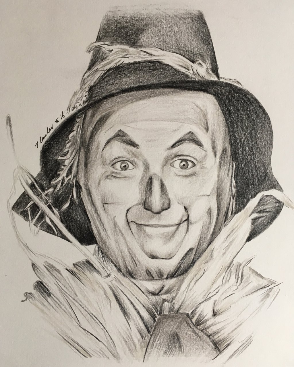 1024x1280 Scarecrow Wizard Of Oz Drawing - Wizard Of Oz Drawings