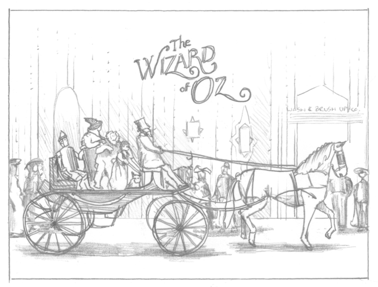 750x570 Poster Drawing Wizard Oz For Free Download - Wizard Of Oz Drawings