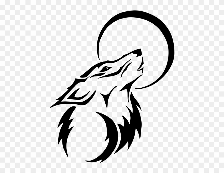 880x681 Wolf Moon Dog - Wolf And Moon Drawing
