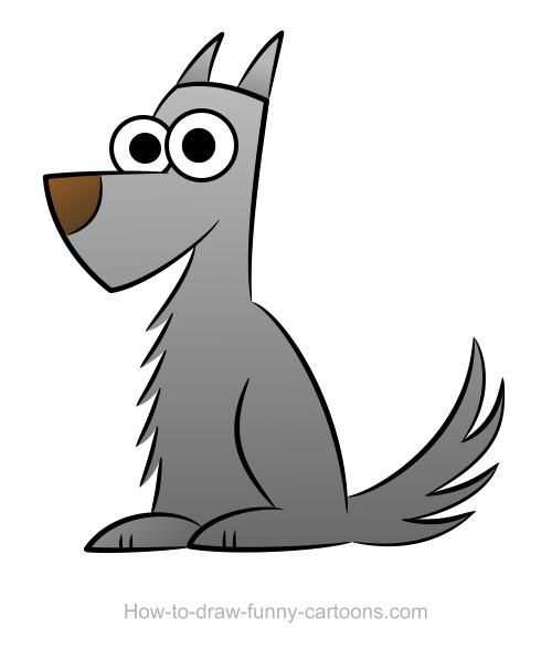 500x586 Wolf Drawing - Wolf Basic Drawing