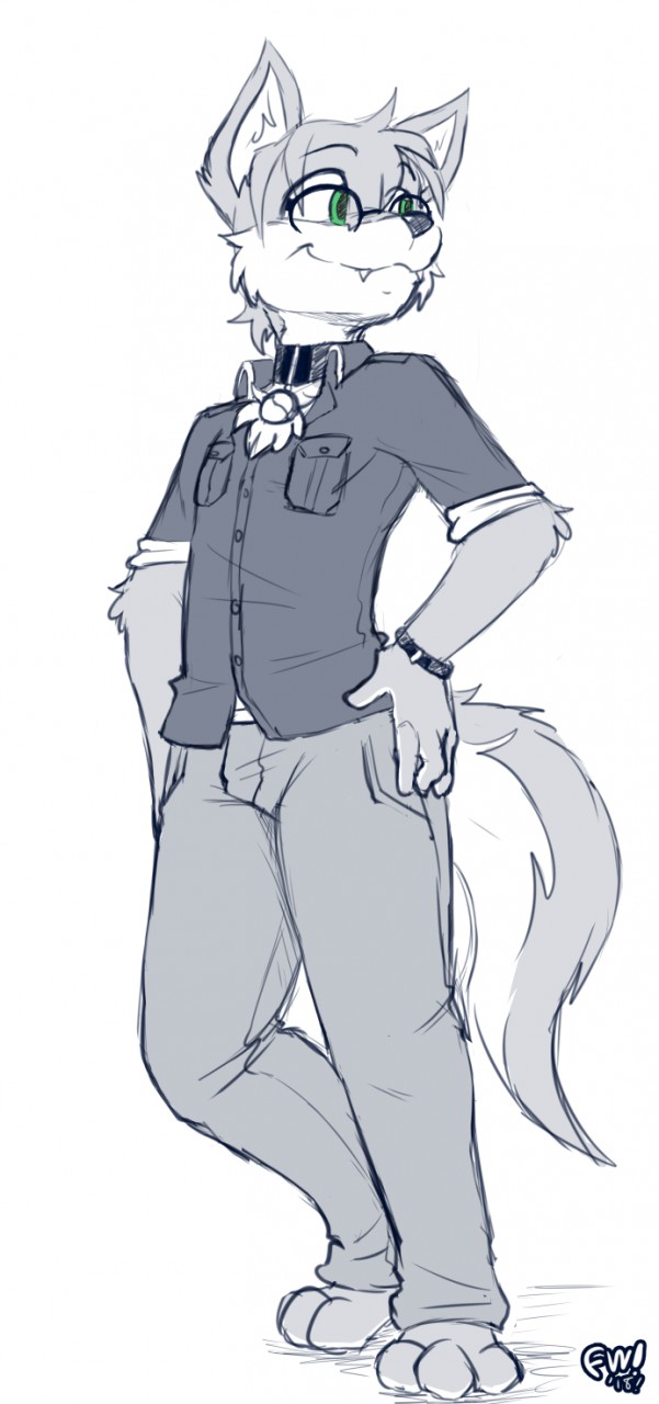 601x1280 Forest - Wolf Body Drawing