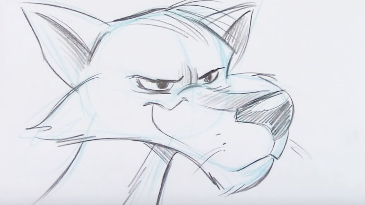 1280x720 Draw A Cartoon Wolf - Wolf Cartoon Drawing