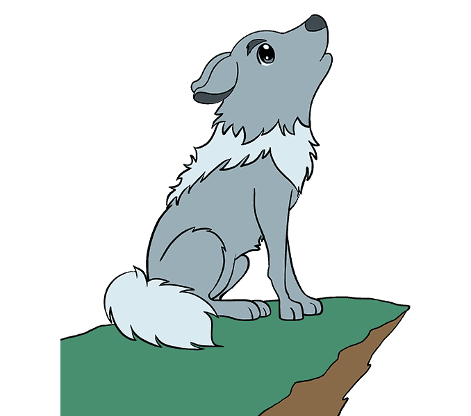 678x600 How To Draw A Cartoon Wolf In A Few Easy Steps Easy Drawing Guides - Wolf Cartoon Drawing