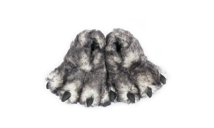 700x420 wishpet black tip wolf claw slippers groupon - Wolf Claw Drawing