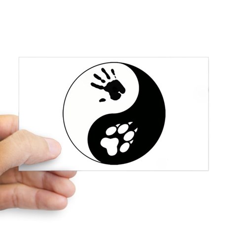 460x460 wolf paw rectangle stickers - Wolf Claw Drawing