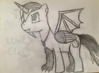 320x236 done in pencil! had fun drawing wolf claw - Wolf Claw Drawing
