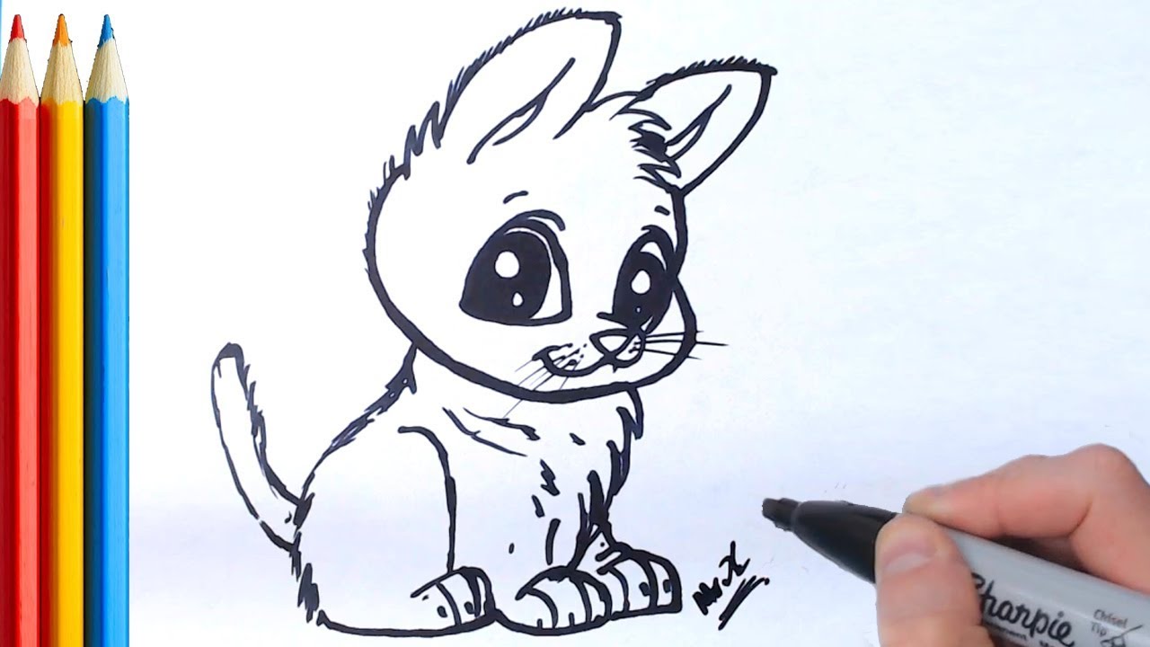1280x720 How To Draw Puppy Or Wolf Cub - Wolf Cub Drawing