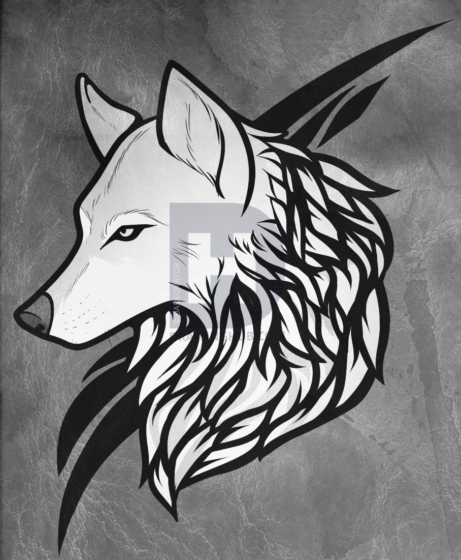 908x1101 How To Draw A Wolf Tattoo, Wolf Tattoo, Step - Wolf Drawing