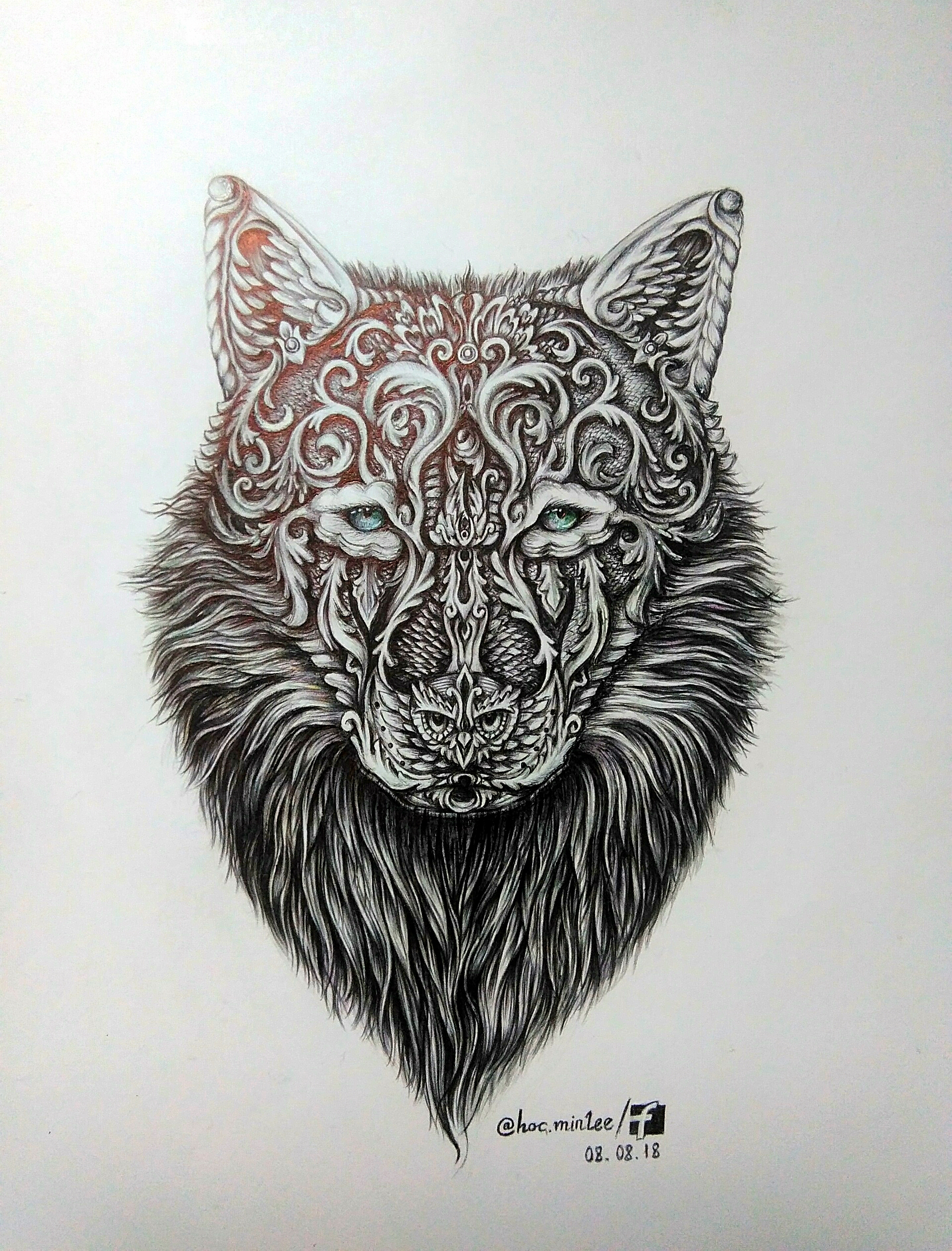 1920x2524 The Snow Wolf Drawing On Hocleeart - Wolf Drawing