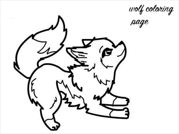 585x439 Wolf Drawings Pdf, Free Premium Templates - Wolf Drawing