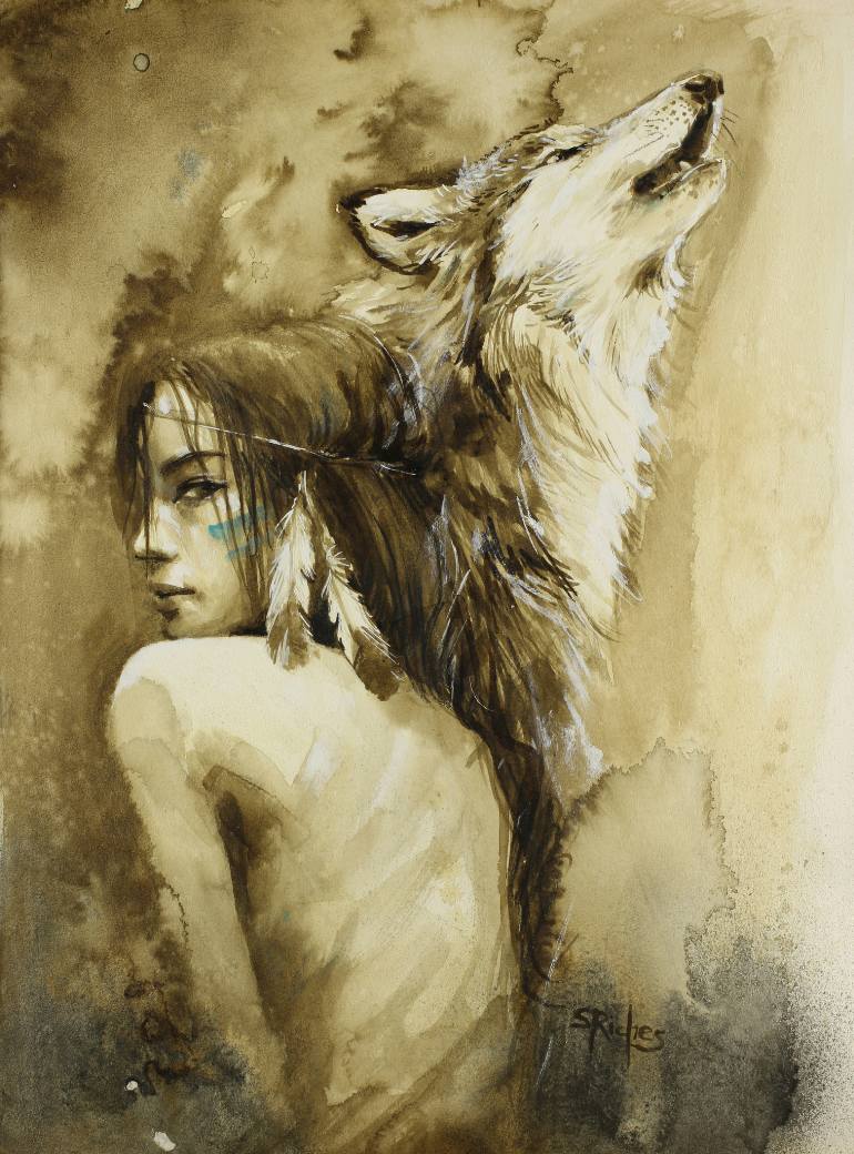 770x1040 She Wolf Drawing - Wolf Drawing Art
