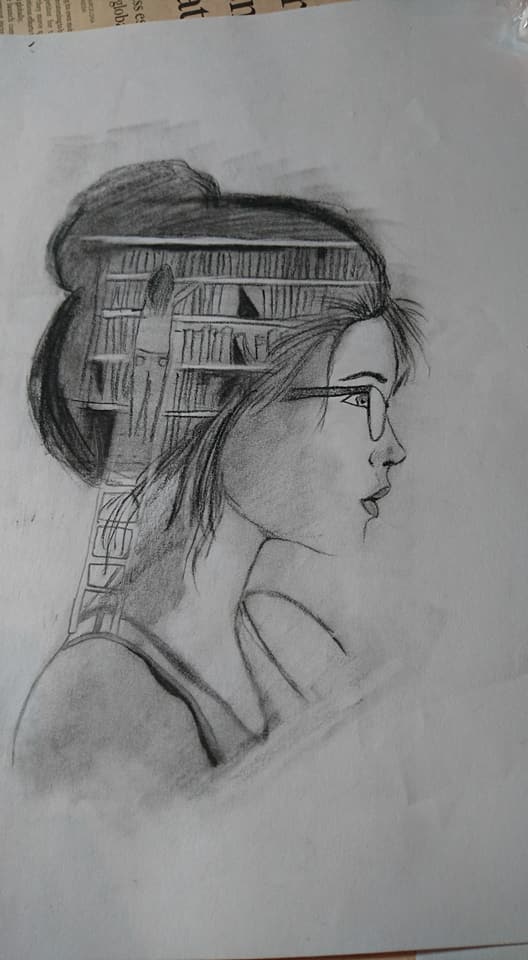 528x960 Drawing Art Easy How To Girl Wolf Drawing Lets Learn Drawing Art - Wolf Drawing Art