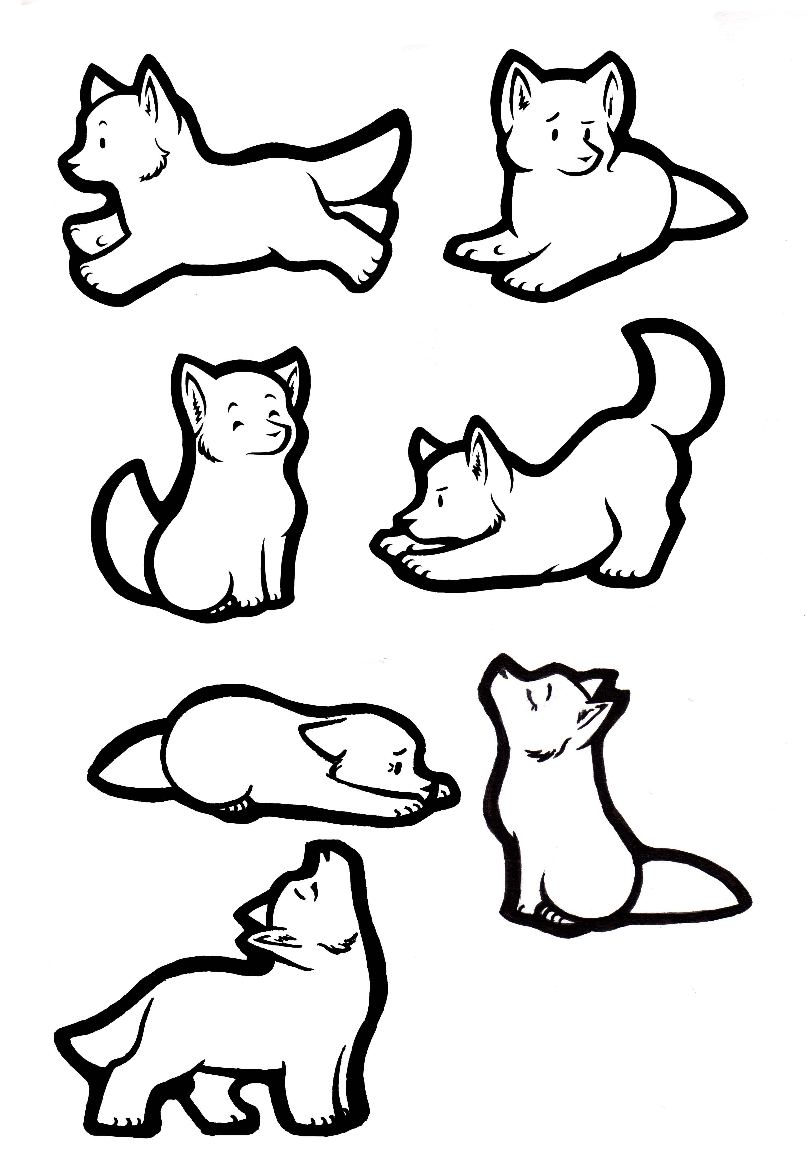 3053x4404 how to draw a wolf pup step - Wolf Drawing Easy