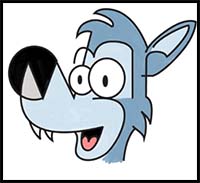 200x183 how to draw cartoon wolves realistic wolves drawing tutorials - Wolf Drawing Easy